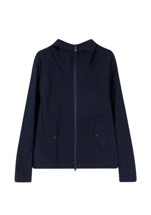 Stone Island logo-patch hooded jacket - Blue