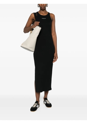 Maison Kitsuné ribbed dress - Black