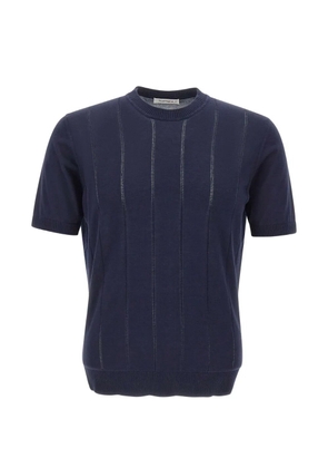 Kangra ribbed short-sleeve sweater - Blue