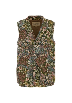 Valentino Garavani floral-print vest - Green