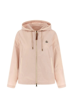 Moncler Sarracenia hooded contrast-trim jacket - Pink