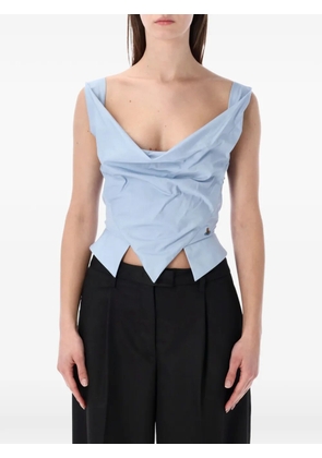 Vivienne Westwood Sunday draped cotton top - Blue