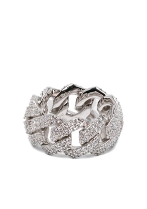 DARKAI diamond-embellishment ring - Silver