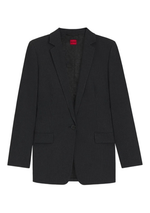 HUGO pinstripe single-breasted blazer - Black