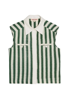 Emporio Sirenuse Ylenia striped button-up shirt - Green