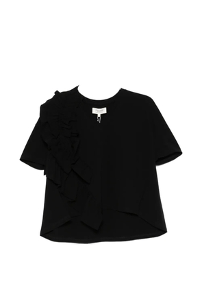 PSOPHIA ruffled T-shirt - Black