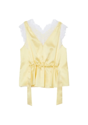 3.1 Phillip Lim lace V-neck top - Yellow