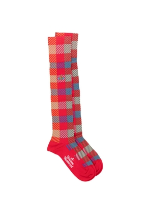 Vivienne Westwood checked socks - Red