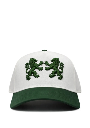 Cavendish lion motif cotton hat - White