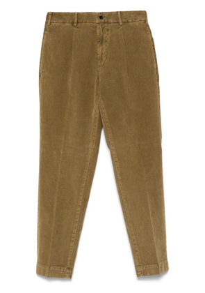 Dell'oglio corduroy tapered trousers - Brown