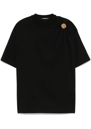 Roberto Cavalli shoulder-jewel T-shirt - Black