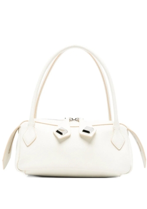 MINOBOSSI Anna leather tote bag - White