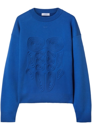Off-White Body Scan crew-neck sweatshirt - Blue