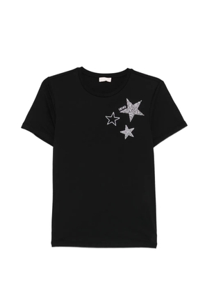 LIU JO star-embellished T-shirt - Black