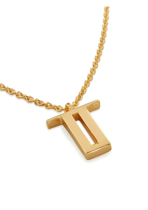 Monica Vinader alphabet T-pendant necklace - Gold