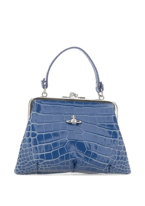 Vivienne Westwood Granny Frame croc-effect tote bag - Blue
