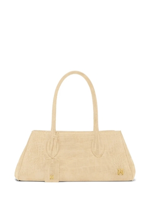 AMIRI Honey 40 croc-effect shoulder bag - Neutrals