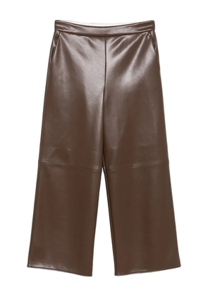 'S Max Mara panelled topstitch trousers - Brown