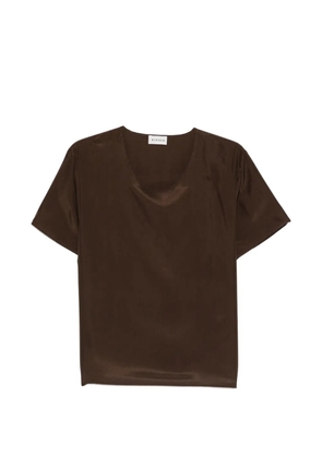 P.A.R.O.S.H. Saxon short-sleeve blouse - Brown