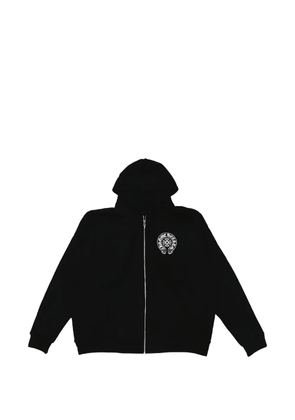 Chrome Hearts horseshoe-logo zip-up hoodie - Black