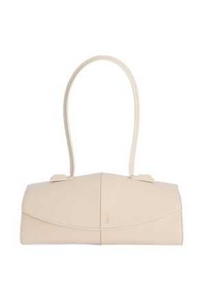 Jil Sander Linea piping leather shoulder bag - Neutrals