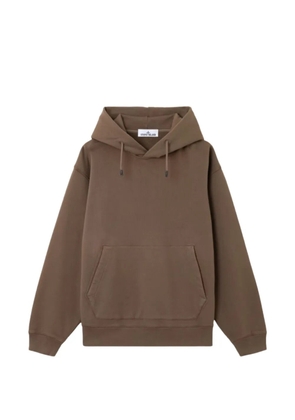Stone Island graphic-print hoodie - Brown