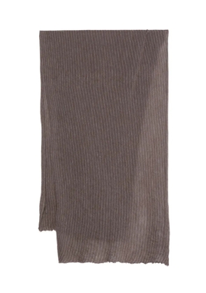 Botto Giuseppe striped scarf - Brown