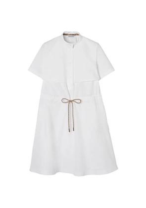 Burberry cotton poplin dress - White