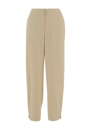 Giorgio Armani buttoned-hem trousers - Neutrals
