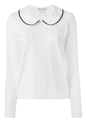 Comme Des Garçons Comme Des Garçons Peter Pan collar sweater - White