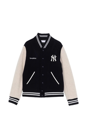Sporty & Rich logo striped jacket - Blue