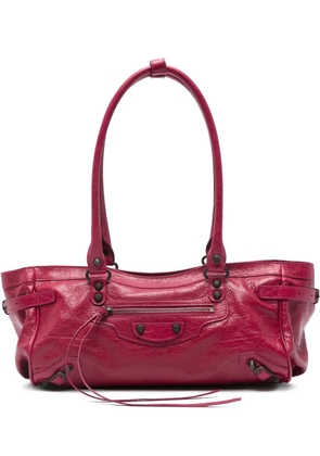 Balenciaga studded shoulder bag - Pink