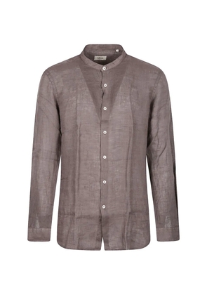 Altea collarless button shirt - Grey