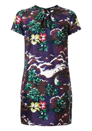DSQUARED2 short printed dress - Purple