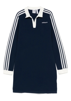 adidas knitted polo mini dress - Blue