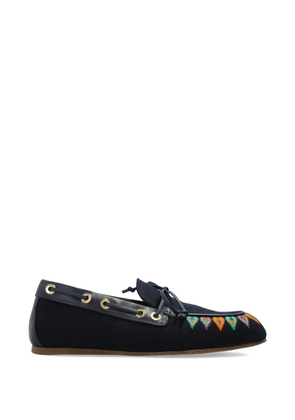 ETRO embroidered eyelet sneakers - Blue