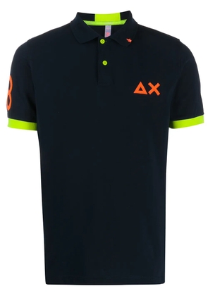 Sun68 68 logo polo shirt - Blue