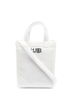 MM6 Maison Margiela logo print tote bag - White