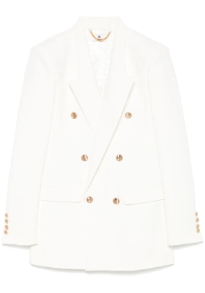 Elisabetta Franchi crepe blazer - White