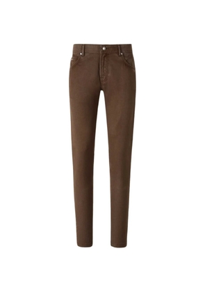 Marco Pescarolo five-pocket-style jeans - Brown
