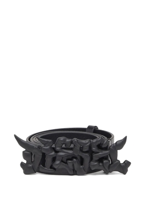 Diesel B-Graffiti leather belt - Black