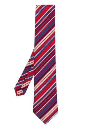 ETRO diagonal stripe-print tie - Blue