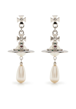Vivienne Westwood Pearl drop earrings - Silver