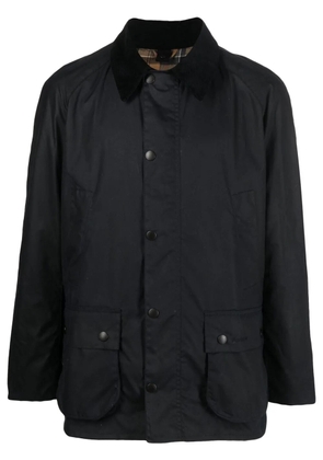 Barbour collared wax jacket - Blue