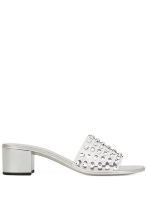 Giuseppe Zanotti Adelia 40 crystal-embellished sandals - Silver