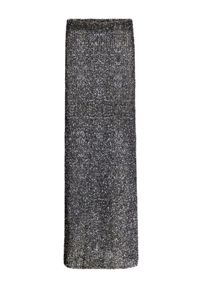 AREA sequin-embellished skirt - Black