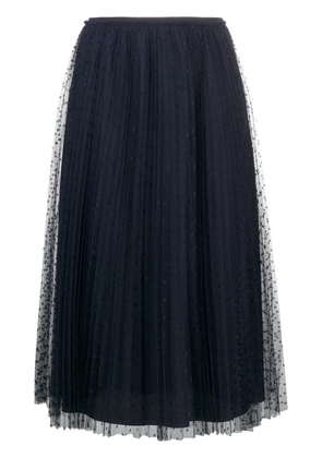 RED Valentino high-rise flared midi skirt - Blue