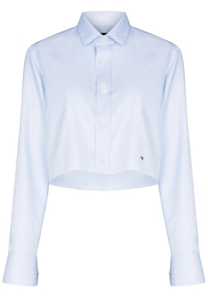 HommeGirls long-sleeve cropped shirt - Blue