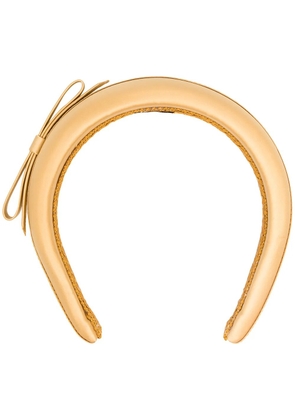 RED(V) bow-detail headband - Yellow