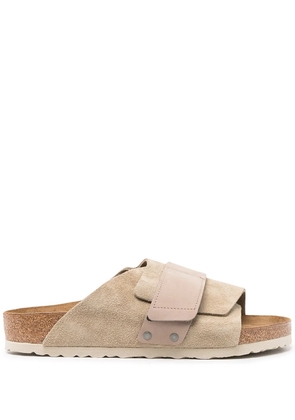 Birkenstock Kyoto one-strap suede sandals - Brown